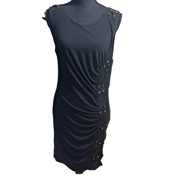 Thalia Sodi Solid Sheath Dress Deep Black - Picture 1 of 9